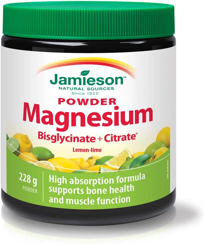 Bột Magnesium Bisglycinate và Citrate Jamieson 228g