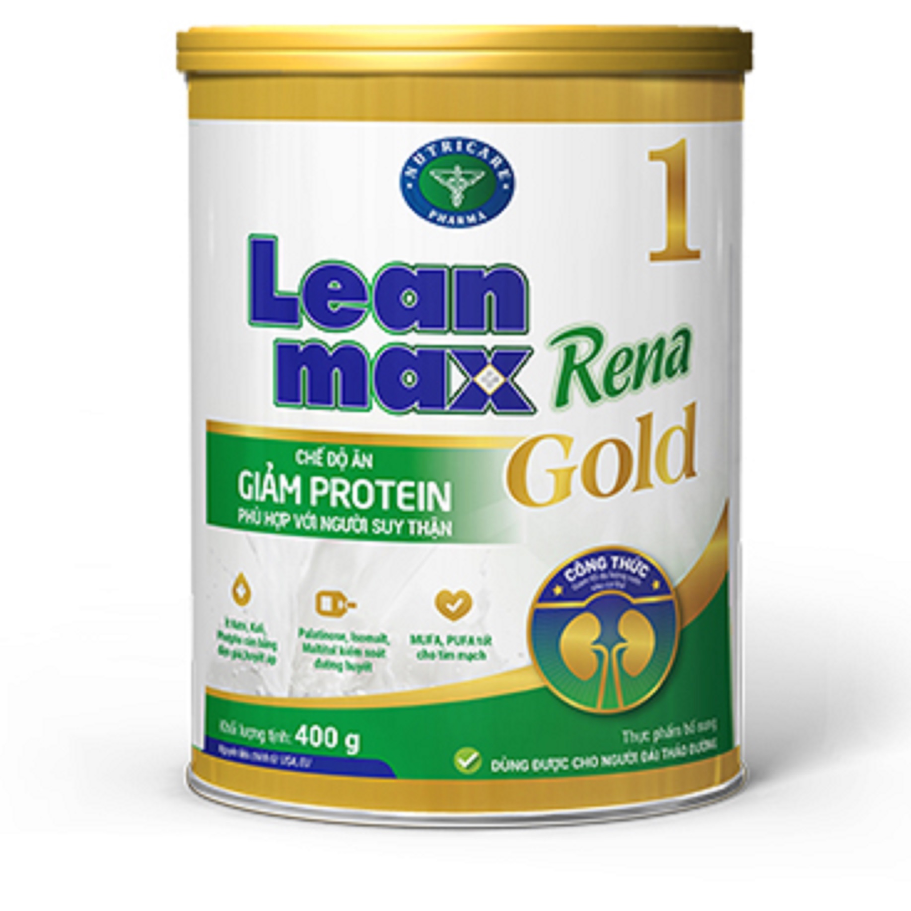 Sữa leanmax rena 1 gold 900g - giải pháp dinh dưỡng cho bệnh nhân suy thận trước lọc, hỗ trợ kiểm soát đường huyết