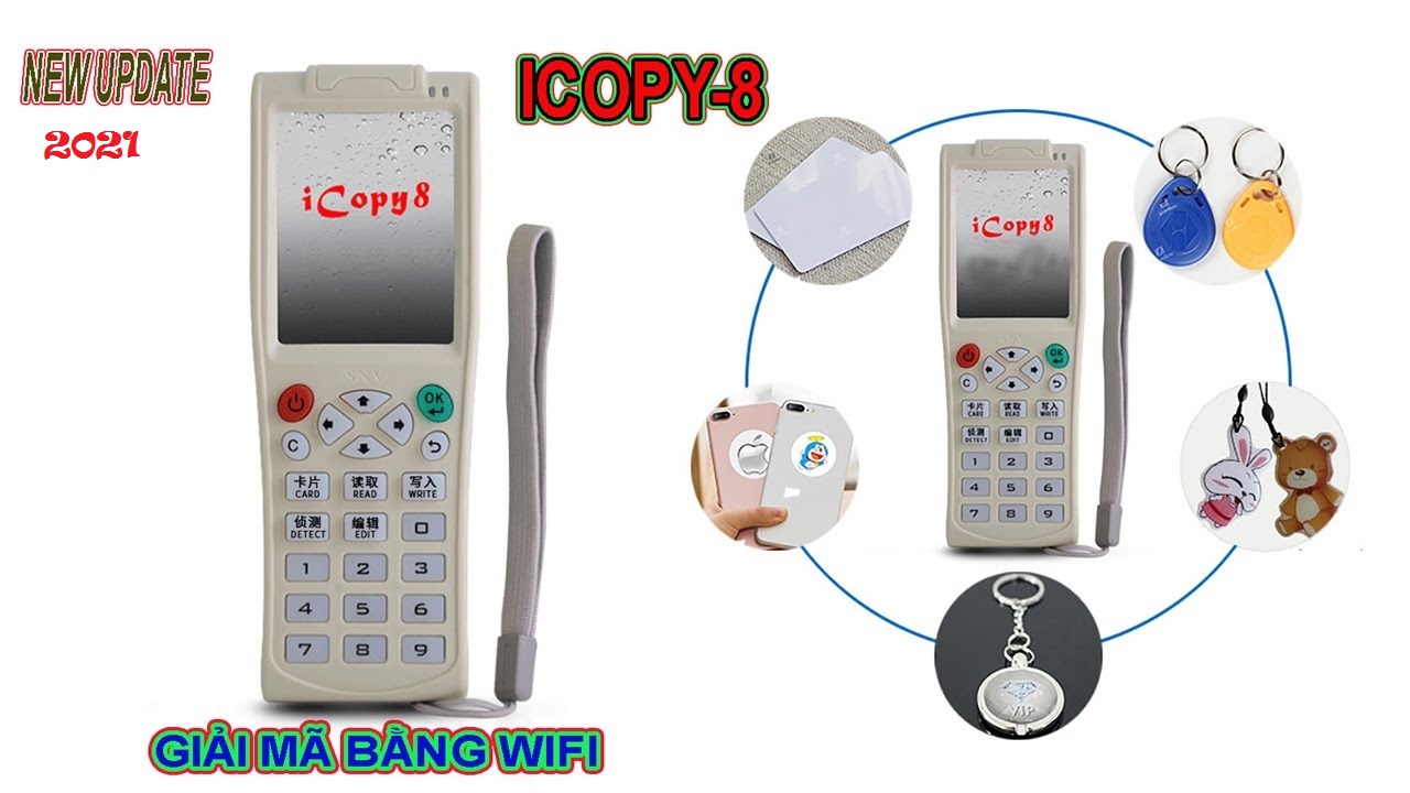 Máy GHI thẻ từ RFID ID Đa tần số, máy COPY thẻ từ THANG MÁY