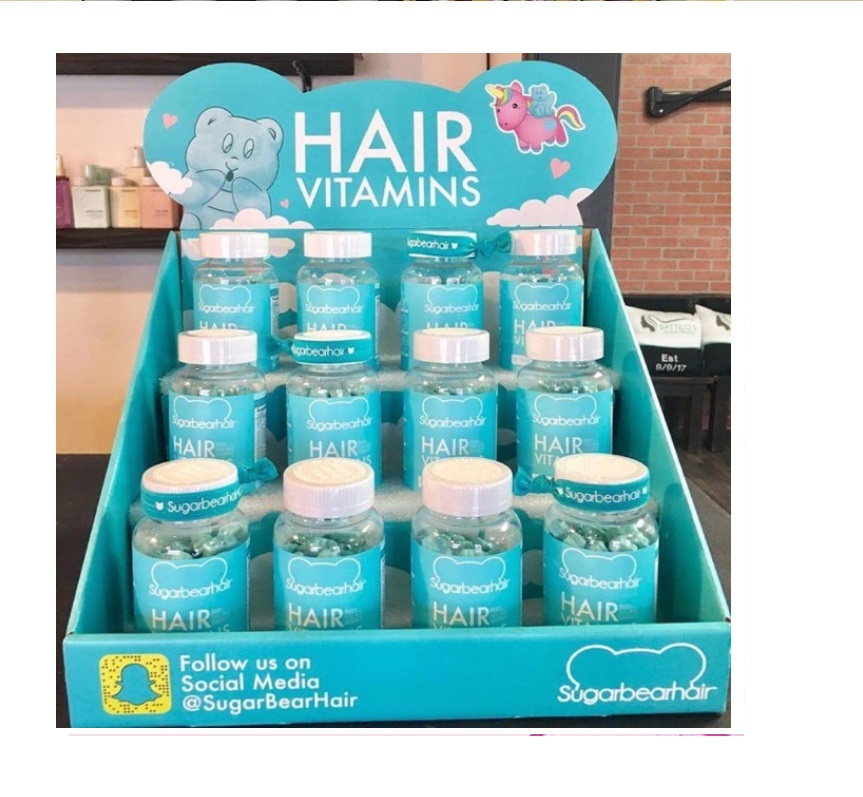 Hộp Đựng Sugar Bear Hair 60 viên mọc tóc