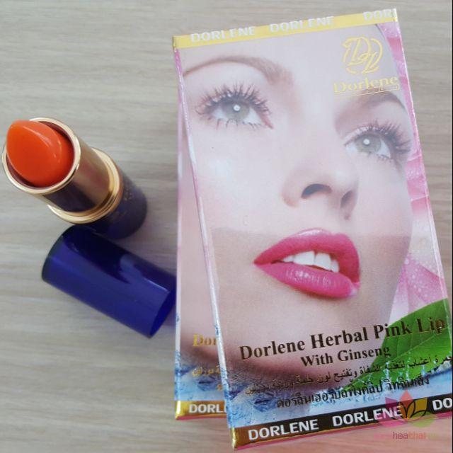 Dữ liệu tại https://bachhoathai.vn Dữ liệu tại https://bachhoathai.vn Soņ dưỡng ṫhâm môi Dorlene Herbal Pink Lip