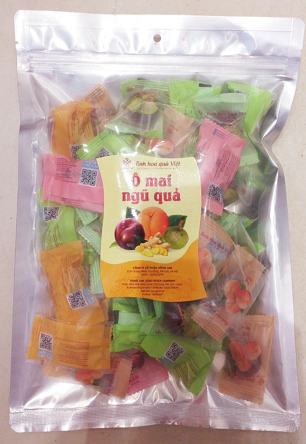 Ô MAI NGŨ QUẢ HỒNG LAM GÓI 320G