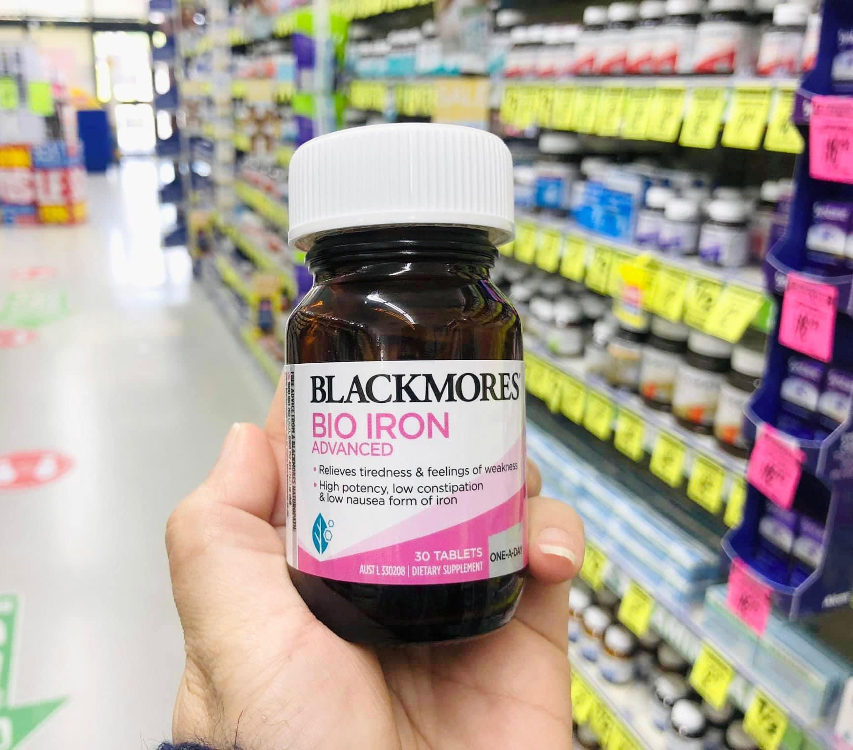 Sắt tự nhiên blackmores bio iron advanced