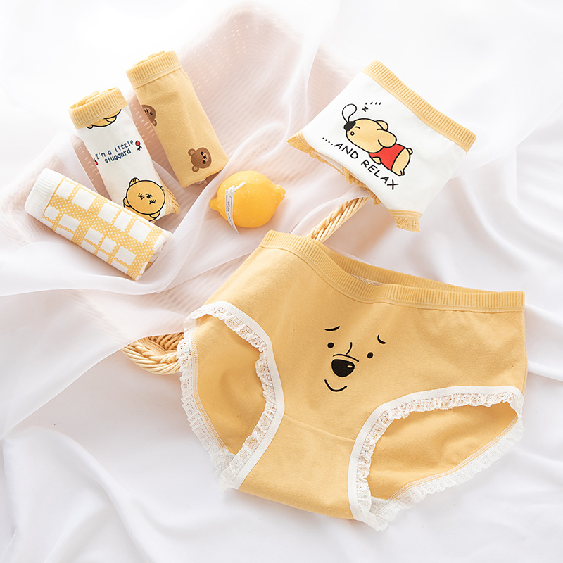 Quần Lót Bé Gái Set 5 Chiếc Kháng Khuẩn 100% Cotton Cho Bé gái 30-50kg
