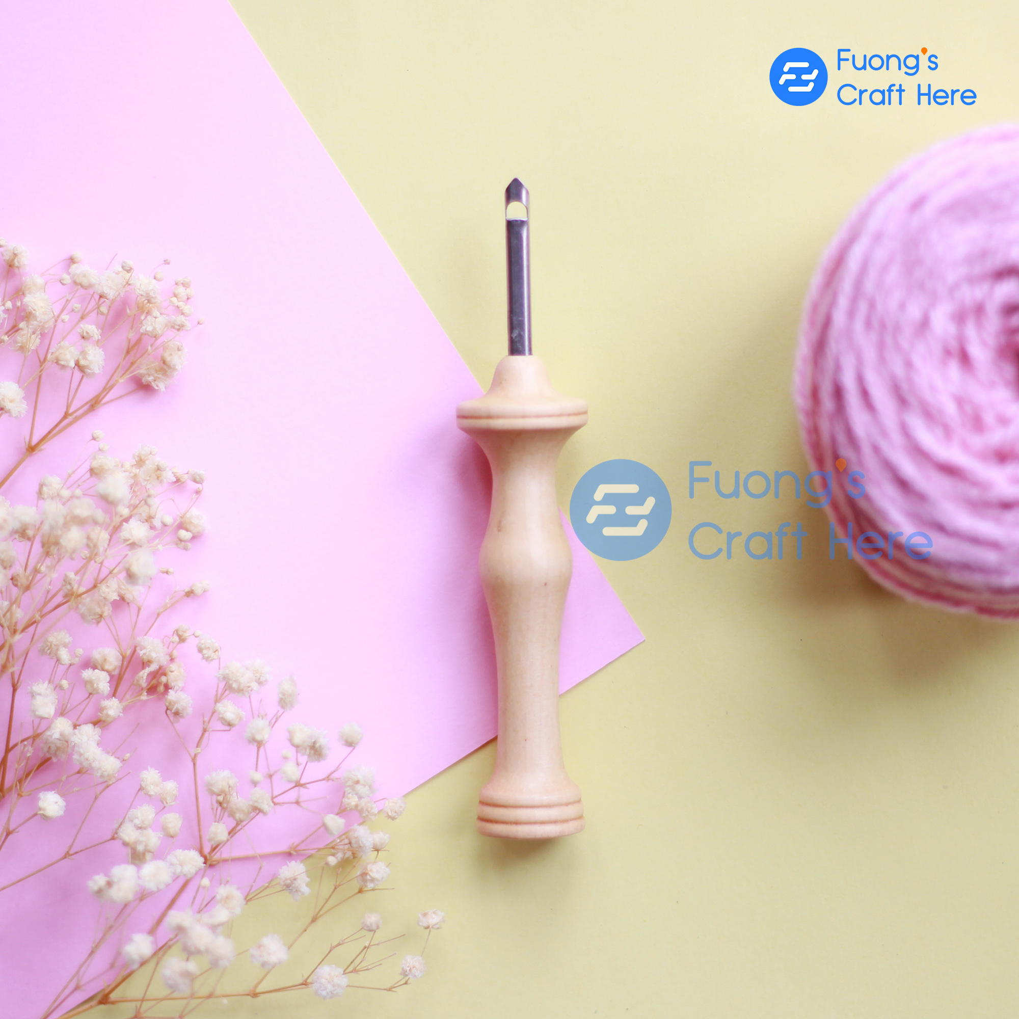 Kim Thêu Nổi Thêu Len Oxford Punch Needle #10 Regular Dùng Len Cỡ Lớn Dành Cho Người Mới Bắt Đầu | Oxford Punch Needle #10 Regular For Beginners