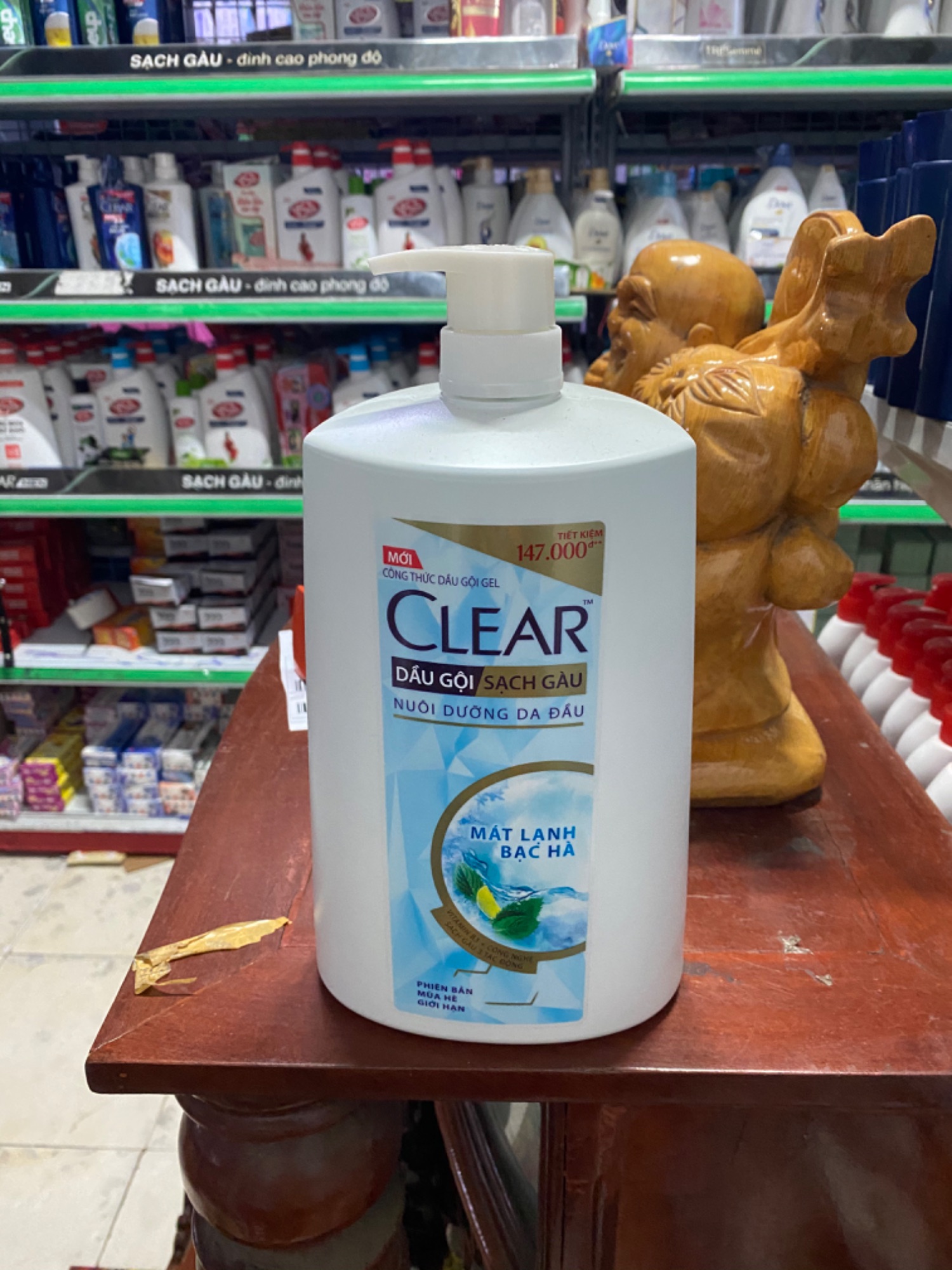 Dầu gội clear bạc hà 14 kg mẫu mới