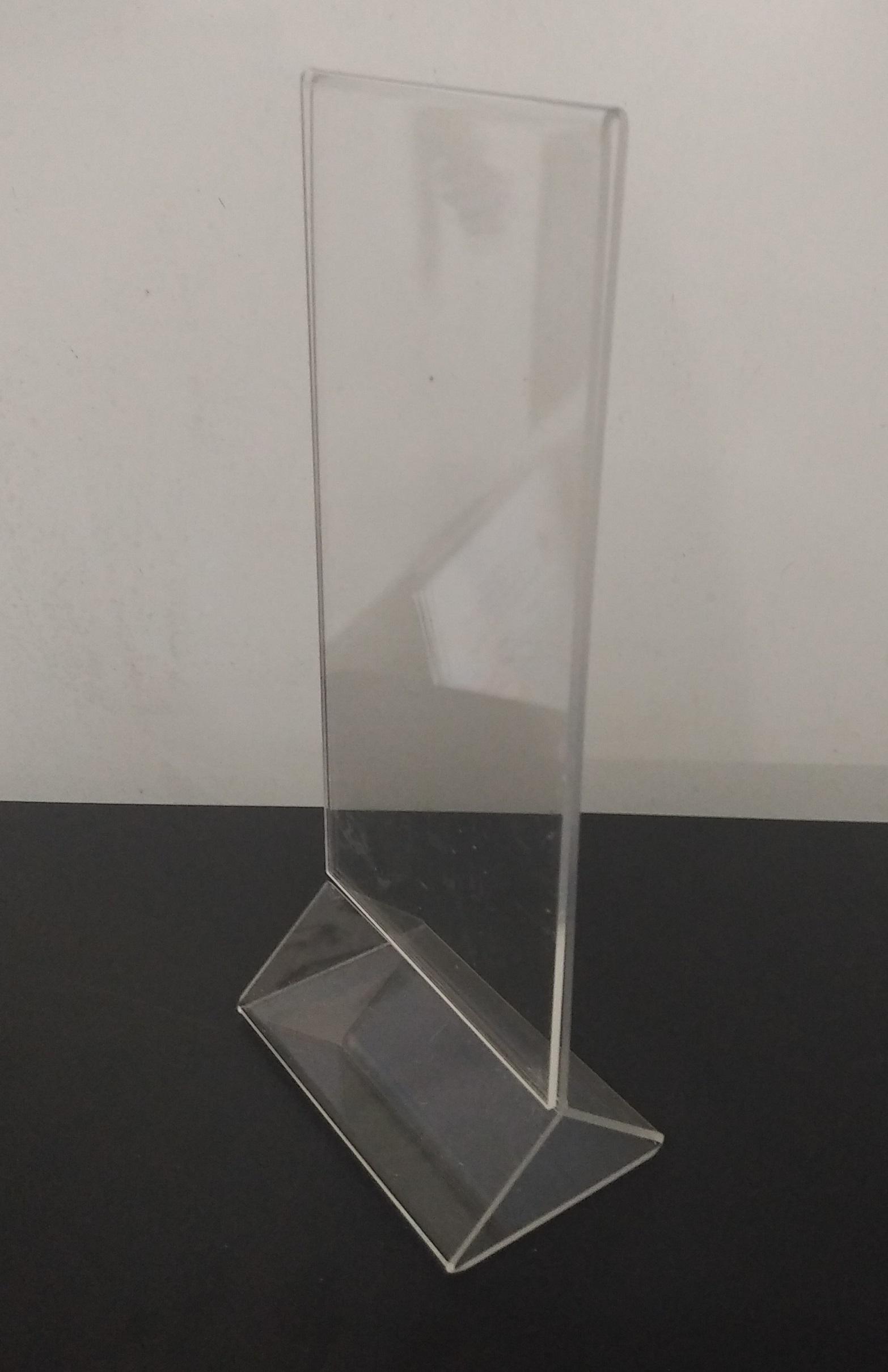 Bộ 2 Kệ menu mica để bàn A5 đế tam giác liền