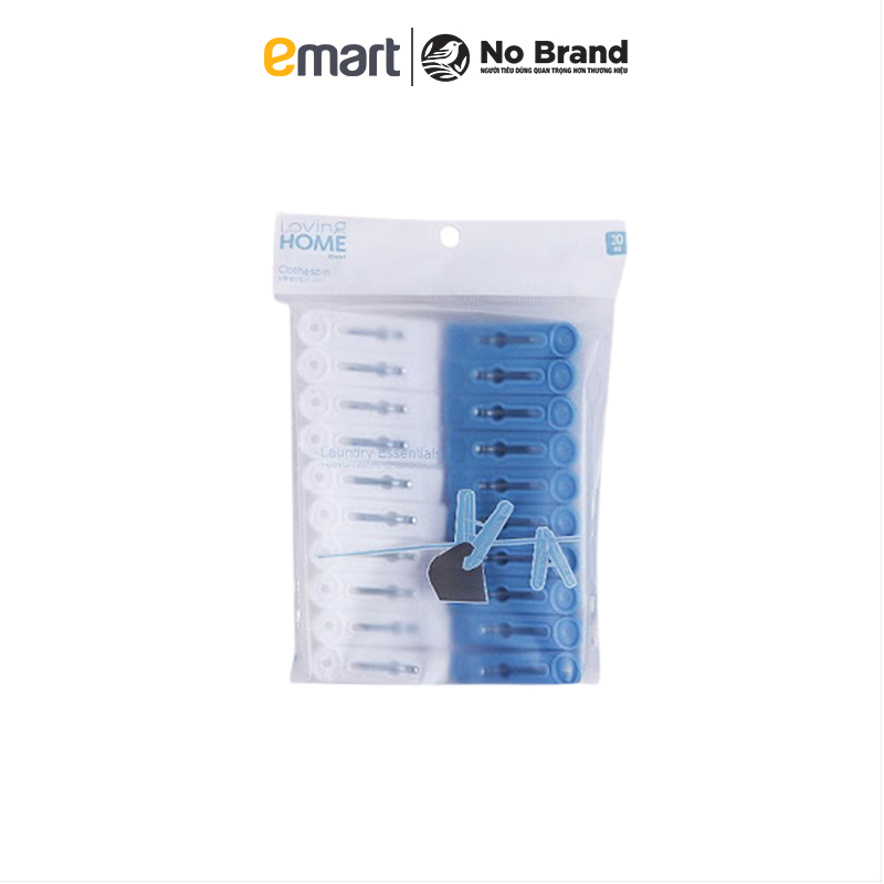 Bộ 20 Kẹp Quần Áo Loving Home Hàn Quốc - Emart VN