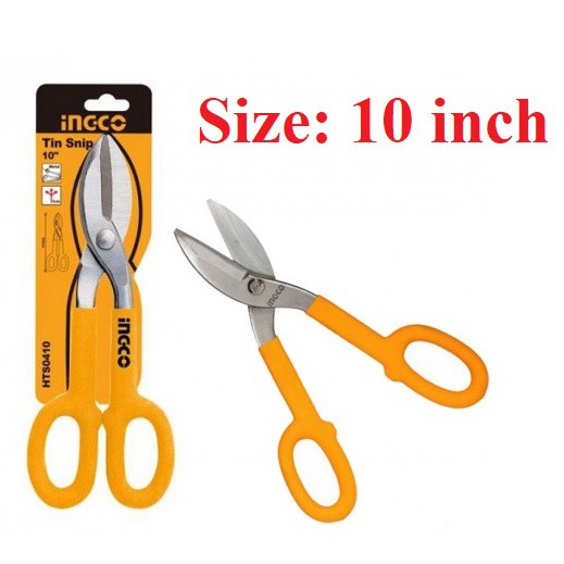 10inch kéo cắt tole nhỏ ingco hts0410