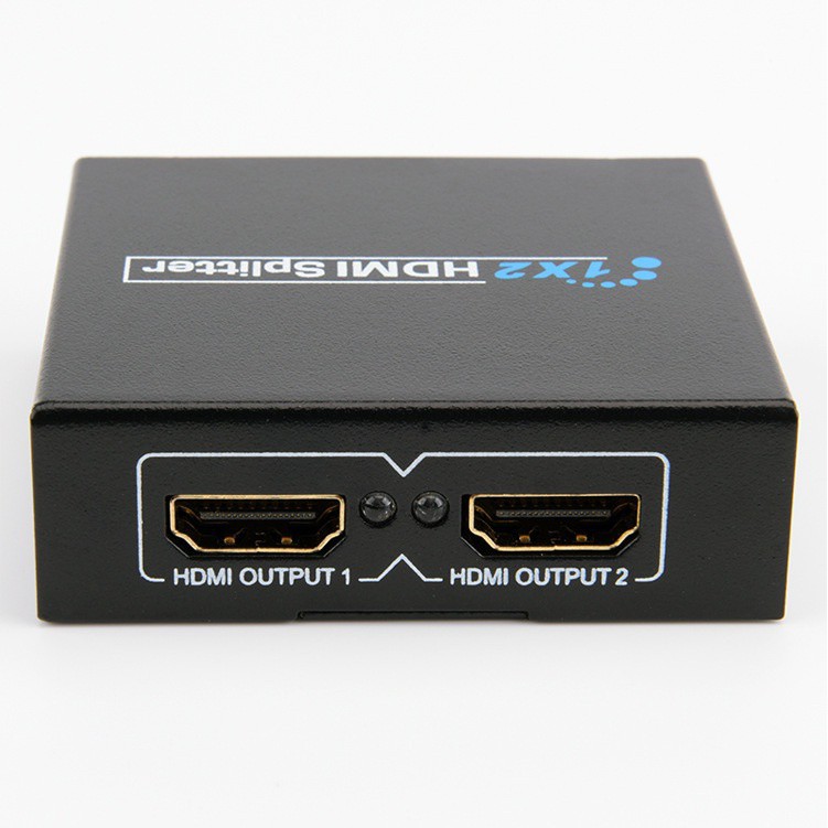 Bộ chia hdmi 1 ra 2 – hdmi splitter 1x2_bộ chia hdmi switch 1 ra 2 full hd 1080 đen.