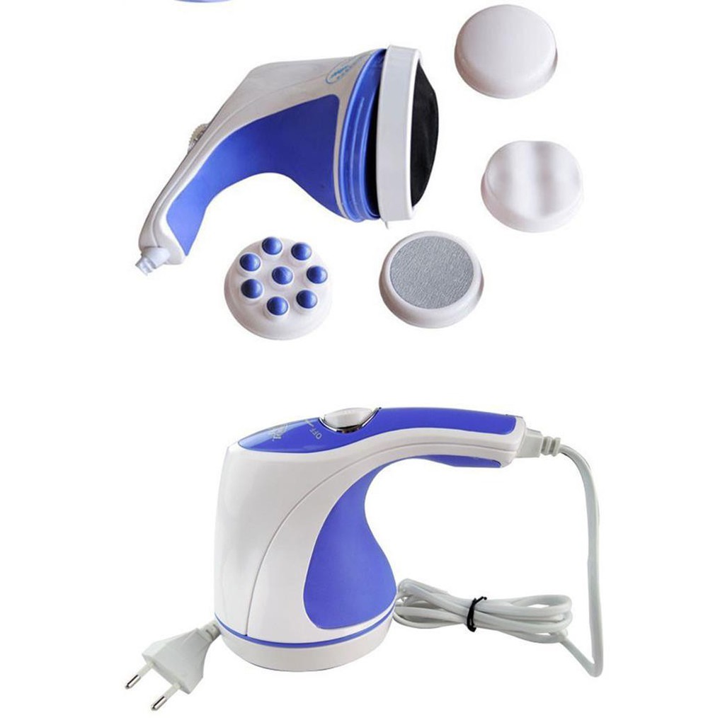 Máy Massage Cầm Tay Toàn Thân 3 đầu màu xanh
