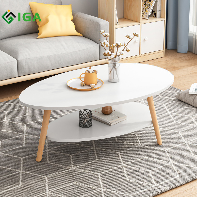 Bàn Trà, Bàn Trà Sofa, Bàn Trà Cafe Bắc Âu Đa Năng 2 Tầng - GP56