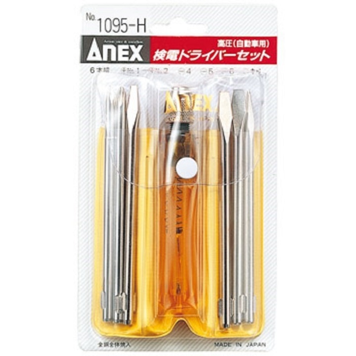 Bút thử điện 6 mũi điện áp cao no.1095-h anex nhật bản