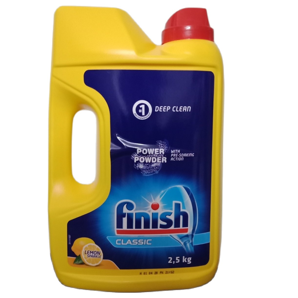 Bột rửa bát Finish classic 2.5kg xuất xứ Châu Âu chuyên dùng cho máy rửa chén bát