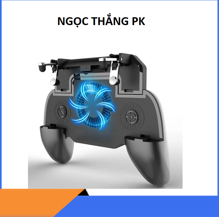 Tay cầm chơi game - Quạt tản nhiệt kiêm Sac dự phòng - PUBG, ROS, FF