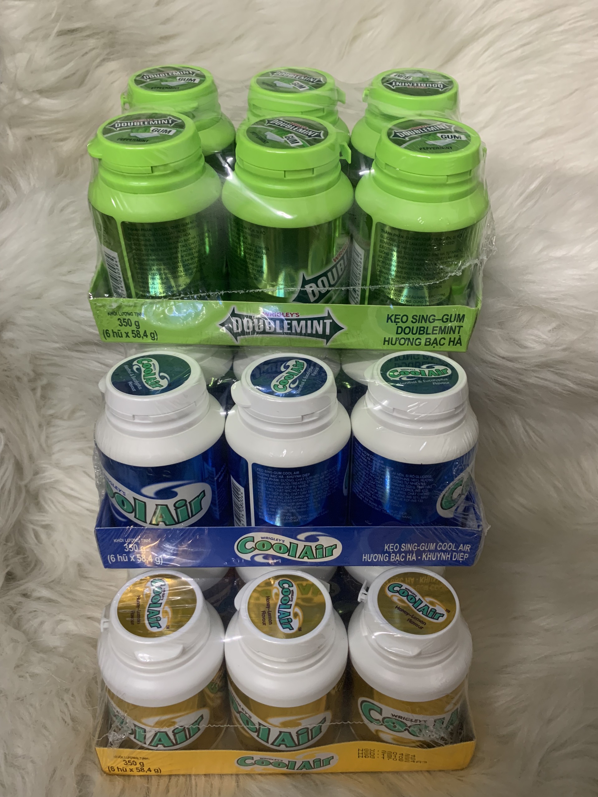 Combo 6 hủ kẹo singum cool-air/ doublemint