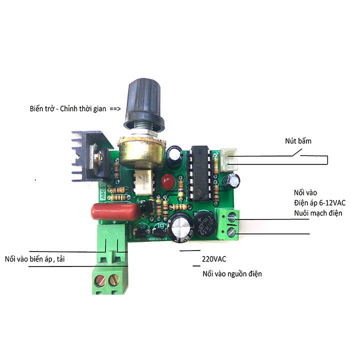 Timer máy hàn cell pin, hàn thép, hàn tick bản mỏng - 40A