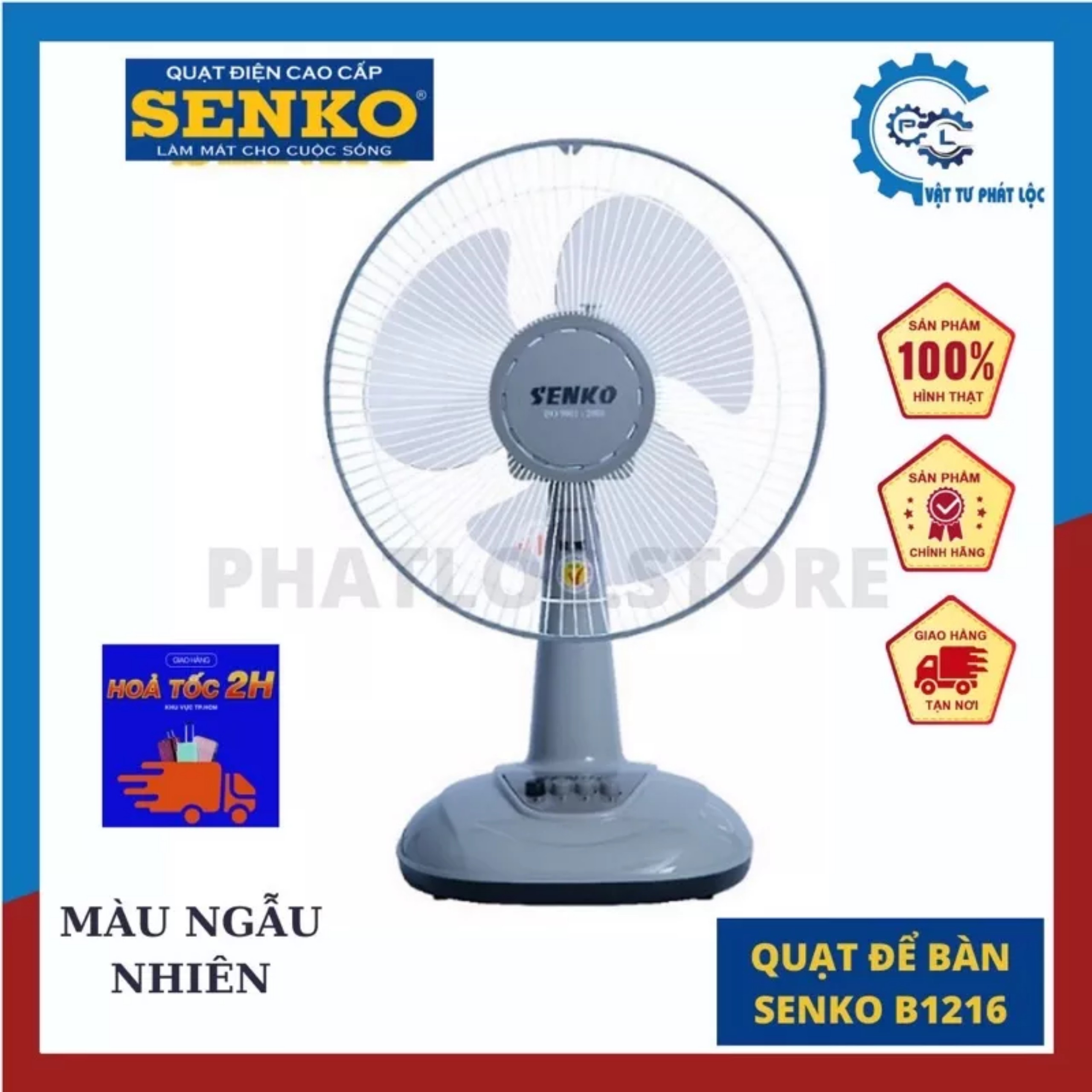 Quạt để bàn senko b3 mã b1216, kích thước 30cm, cao 54cm, công suất 40w