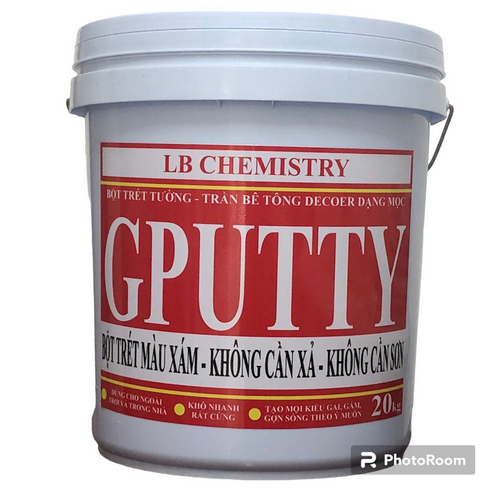 Bột trét không xả - màu xám - khô nhanh - rất cứng - gputty