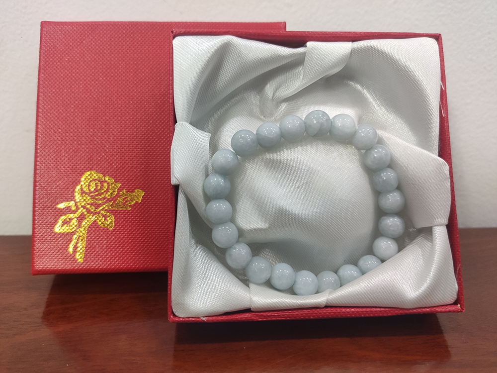 [HCM]Vòng tay phong thủy đá cẩm thạch 8 ly (Đá Myanmar)