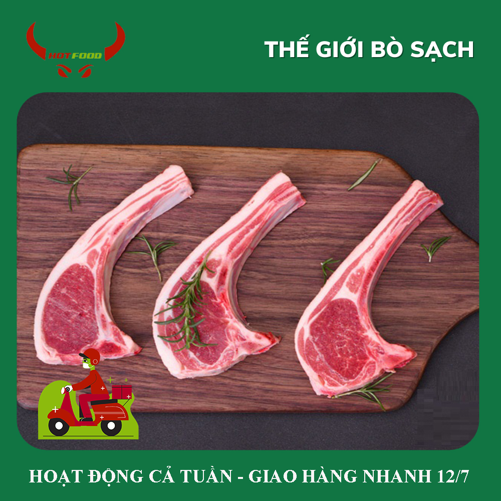Sườn cừu úc cắt miếng cutoff - 1kg - giao nhanh hcm