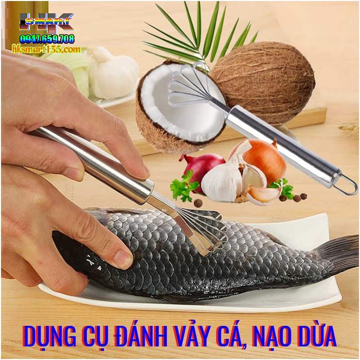 Dụng cụ đánh vảy cá và nạo dừa đa năng tiện dụng