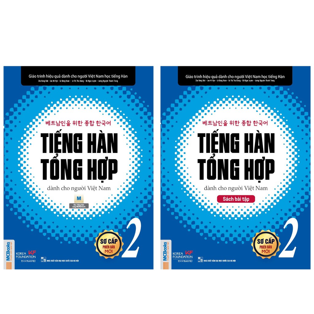 Sách - Trọn bộ Giáo Trình tiếng hàn tổng hợp sơ cấp 2 (SGK và SBT)