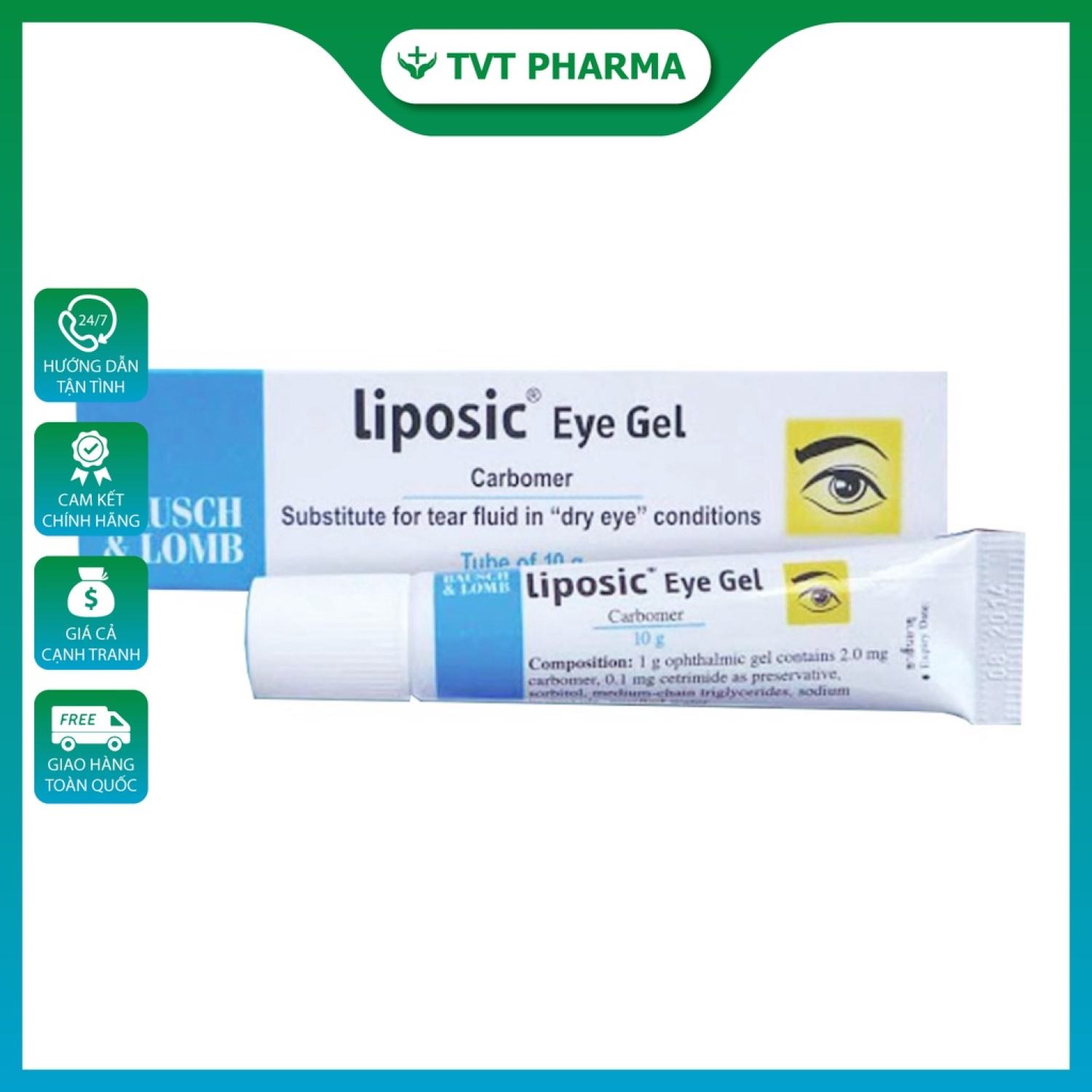 Ɡel liposic eye hỗ trợ điều tiết mắt, cải thiện tình trạng khô mắt