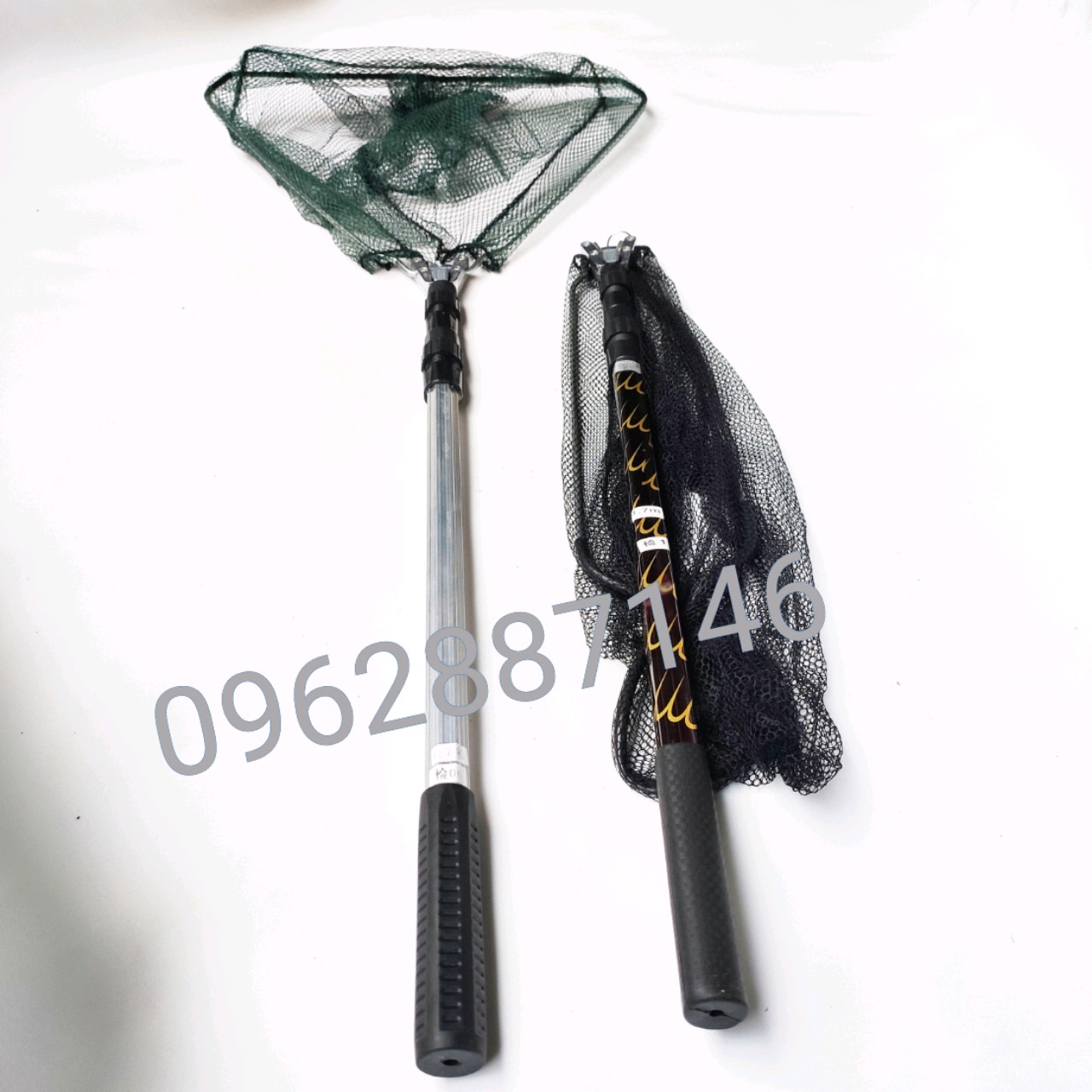 vợt xúc cá vợt cá rút catbon 2m1 cao cấp