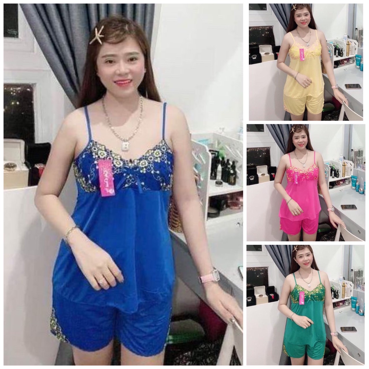 Bộ mặc nhà thun lạnh size từ 40-65kg