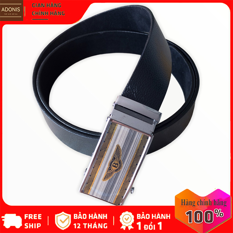 Dây thắt lưng nam, dây nịt nam khóa tăng tự động siêu rẻ chất liệu da Pu bền đẹp, mặt khóa thương hiệu ô tô nam tính - Adonis