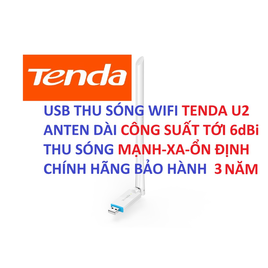 USB WIFI TENDA U2 - TENDA W311MA CHÍNH HÃNG BẢO HÀNH 2 NĂM USB THU SÓNG