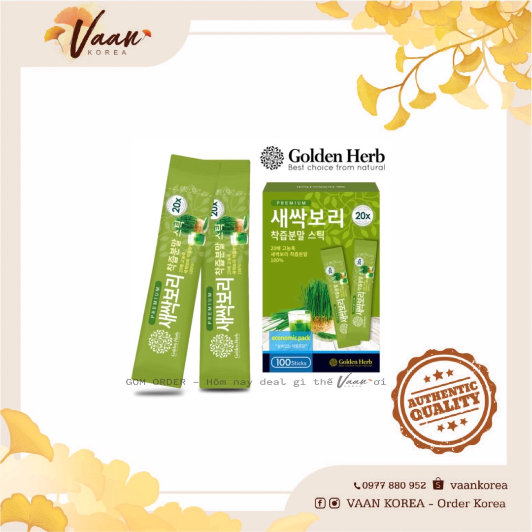 Bột lúa non Golden Herb Premium Barley Grass Powder