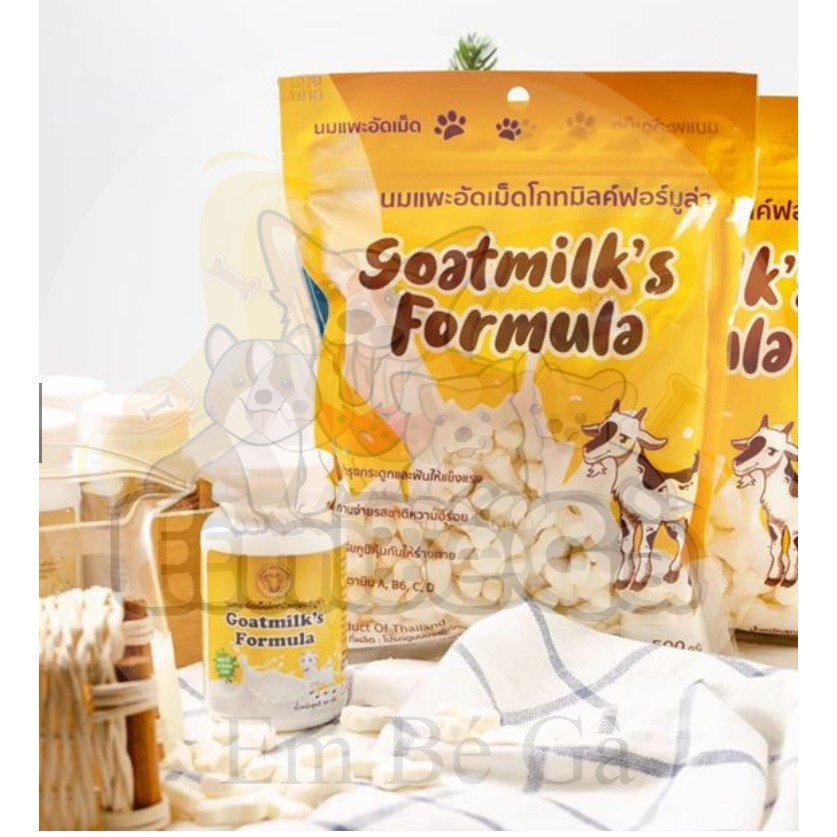 Kẹo sữa dê thái nguyên chất goatmilks formula 500gr cho chó