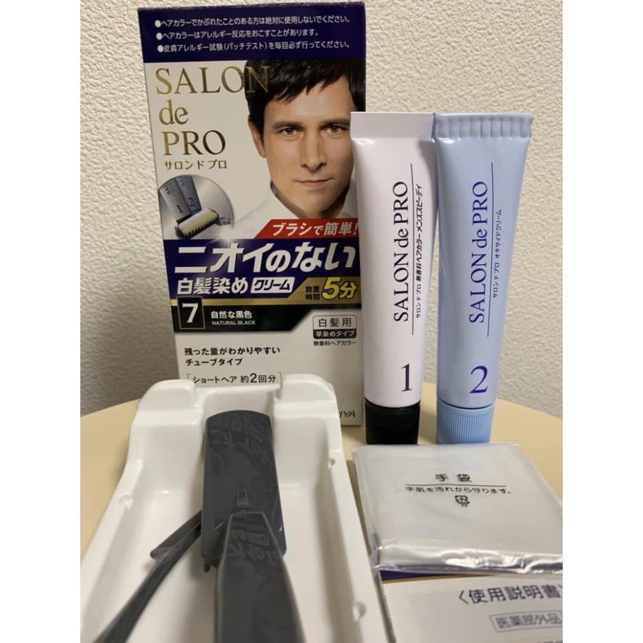 (NHẬP KHẨU NHẬT) Nhuộm tóc phủ bạc Salon de Pro- Dành cho nam