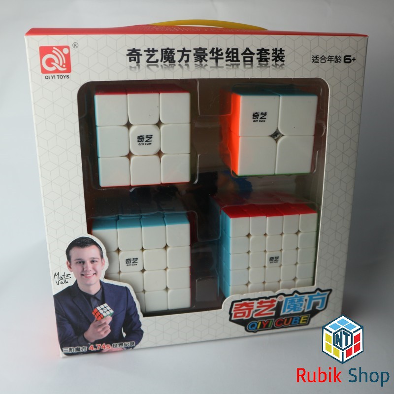 Set 2/ Combo 4 Rubik (Qidi S 2x2,Warrior w 3x3,Qiyuan S 4x4, Qizheng S 5x5)