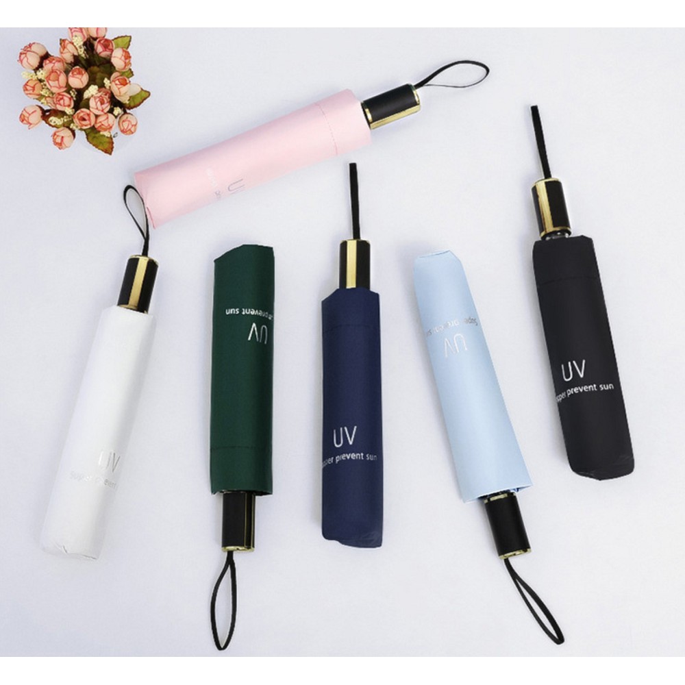 Dù đi mưa che nắng chống tia uv xếp gọn