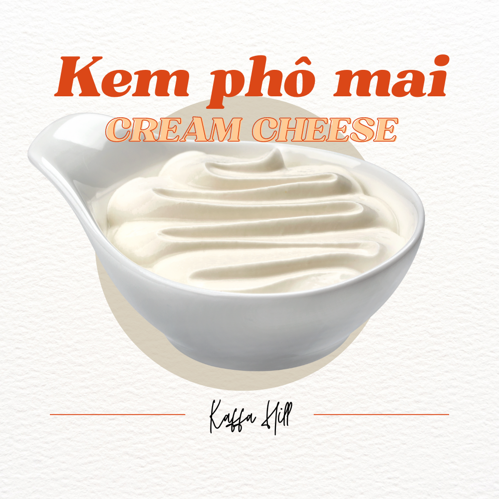 Kem phô mai Cream cheese 500/1000gr Kaffa Hill