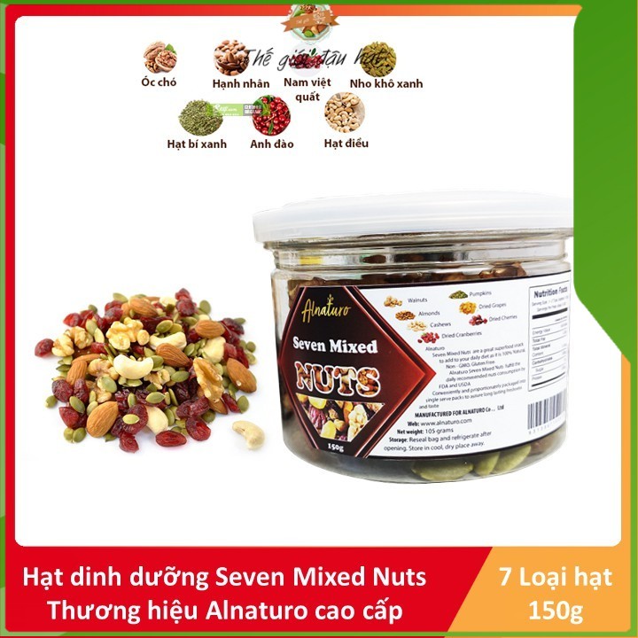 Hộp mix 7 nuts hộp 150g