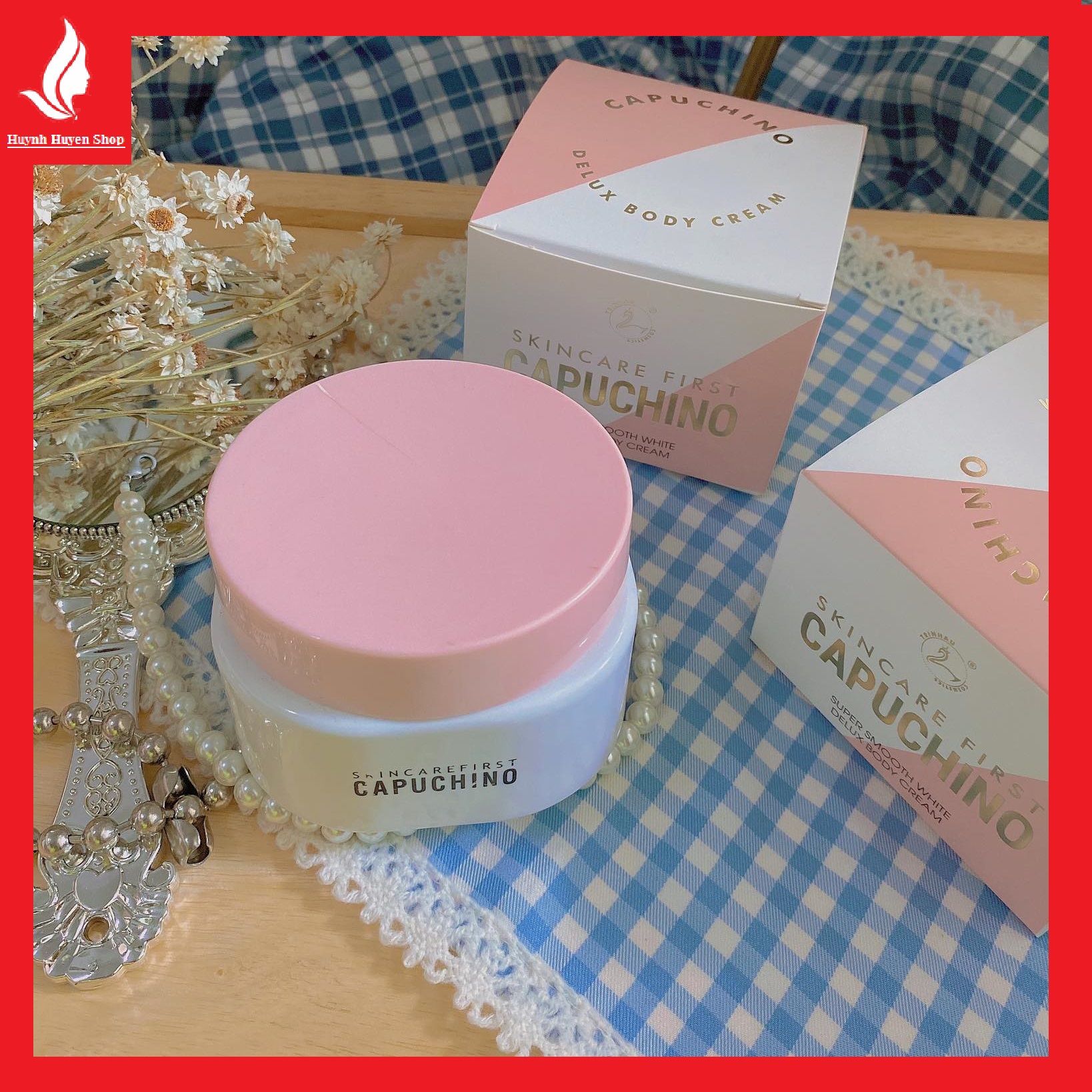 [HCM][chính hãng] kem body capuchino makup da kháng nước Thái lan hộp 250g