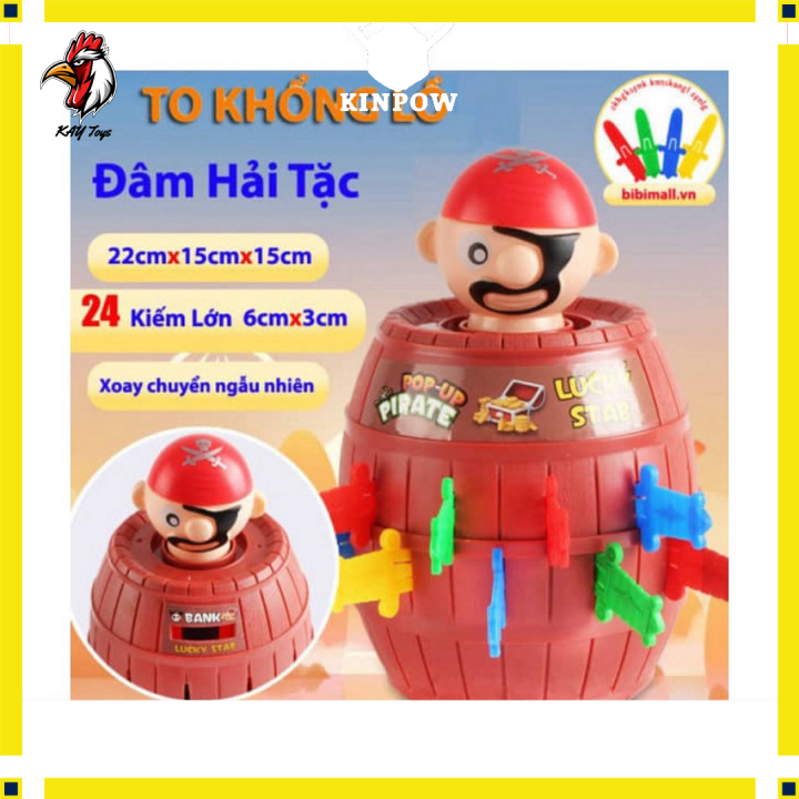 Đồ chơi đâm hải tặc kayshop loại lớn 24 phụ kiện cho các bé chơi đội nhóm vui nhộn