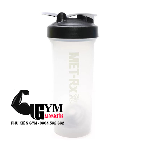 Bình lắc thể thao 1 Lít bình nước tập gym Shake bottle Met RX 1 Lít