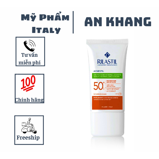 Kem chống nắng sps50+ dành cho da mụn