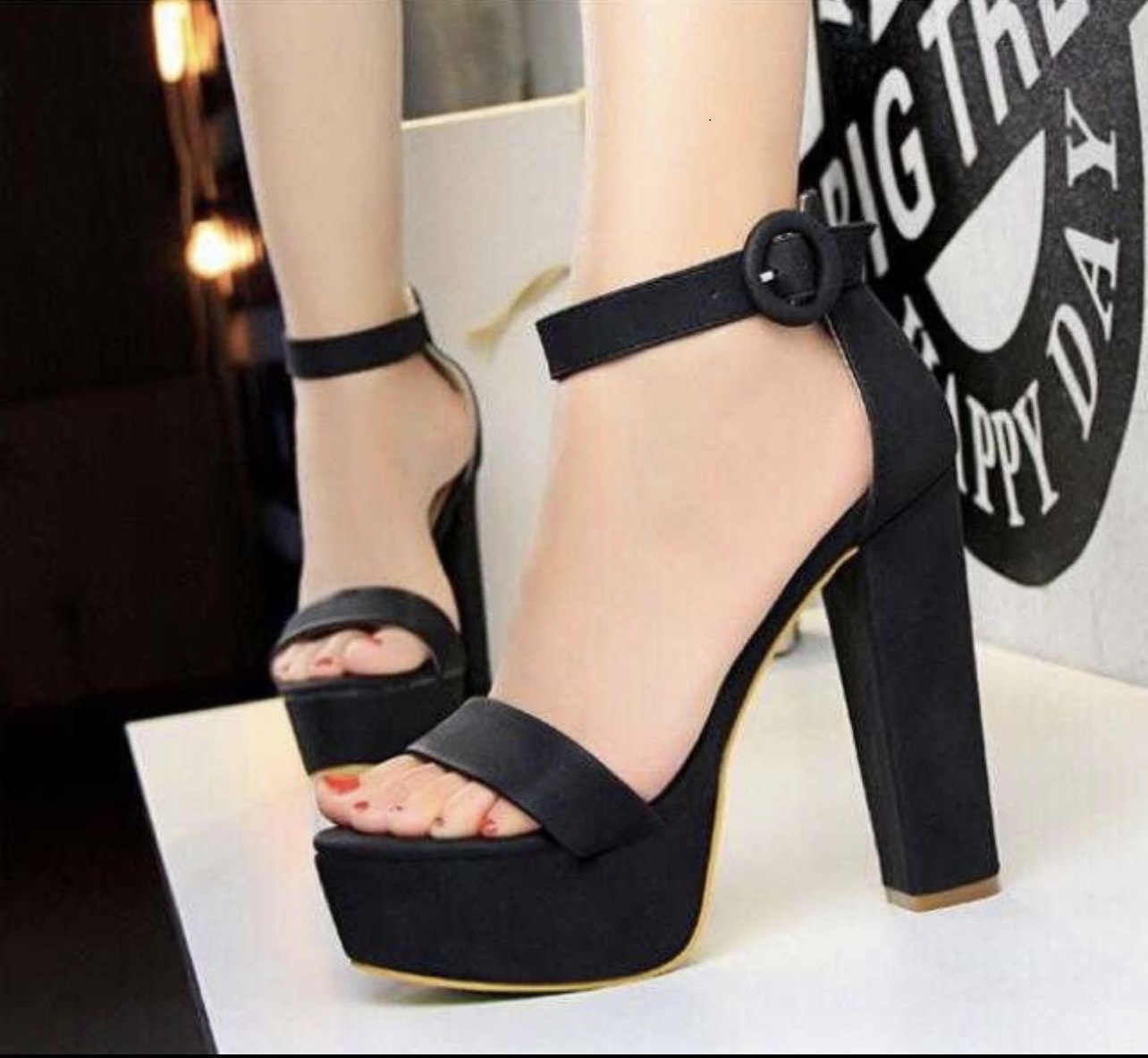 Giày xăng đan cao gót nữ sang chảnh gót cao 14p