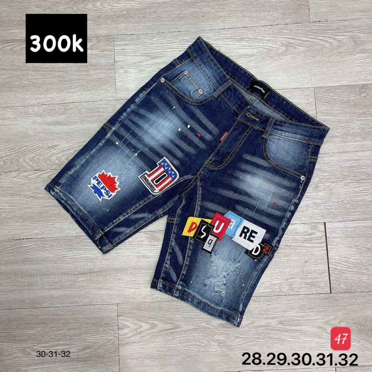 Quần short jean nam xanh cao cấp - Quần short jean họa tiết phong cách - Chất liệu denim co dãn tốt, thoải mái , bền màu chuẩn form - Hình chuẩn shop (full tem mạc) HUY STORE88 HL47