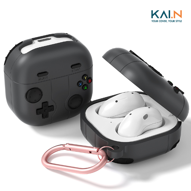 Ốp bảo vệ dành cho samsung galaxy buds fe/ buds 2/ buds 2 pro/ buds pro/ buds live, kai.n classic game buds kèm móc treo