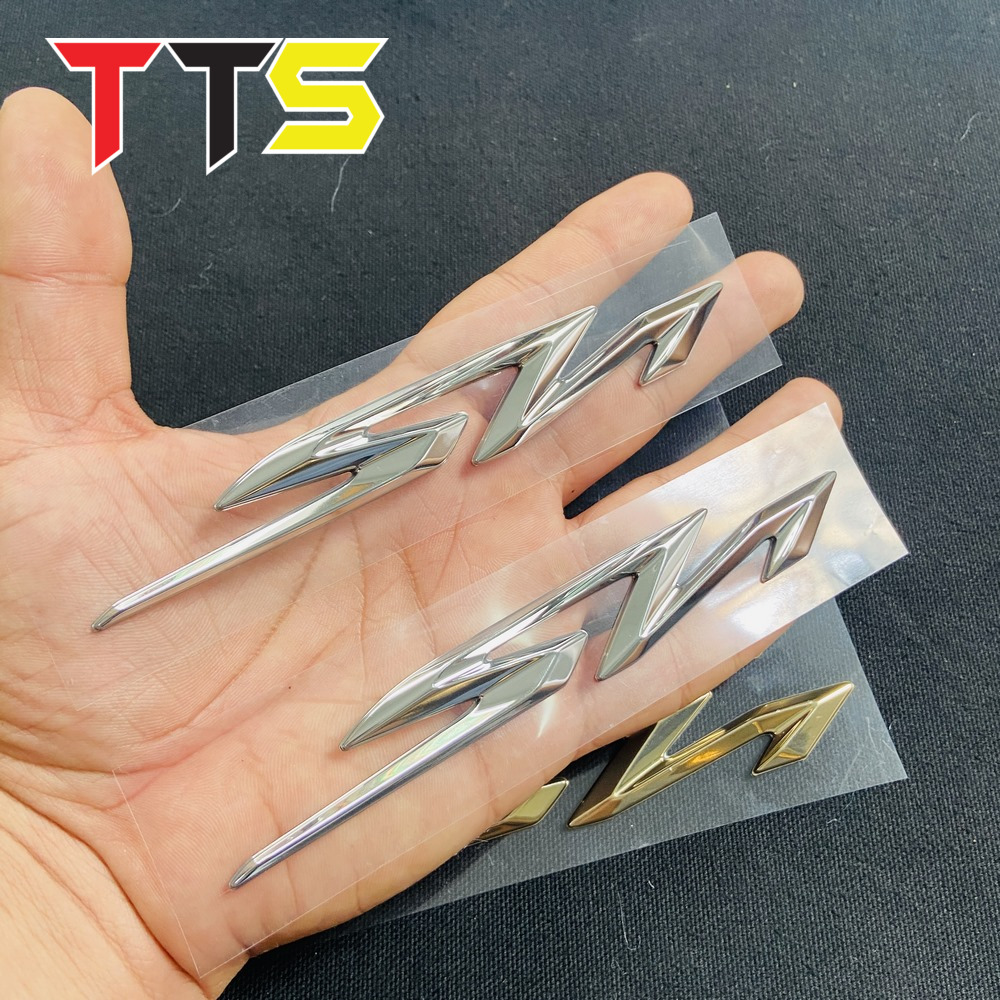[HCM]( MÀU TRẮNG ) Tem dán logo nổi chữ SH đời 2020 trở lên chất liệu nhựa cứng zin mạ CHROME sáng bóng