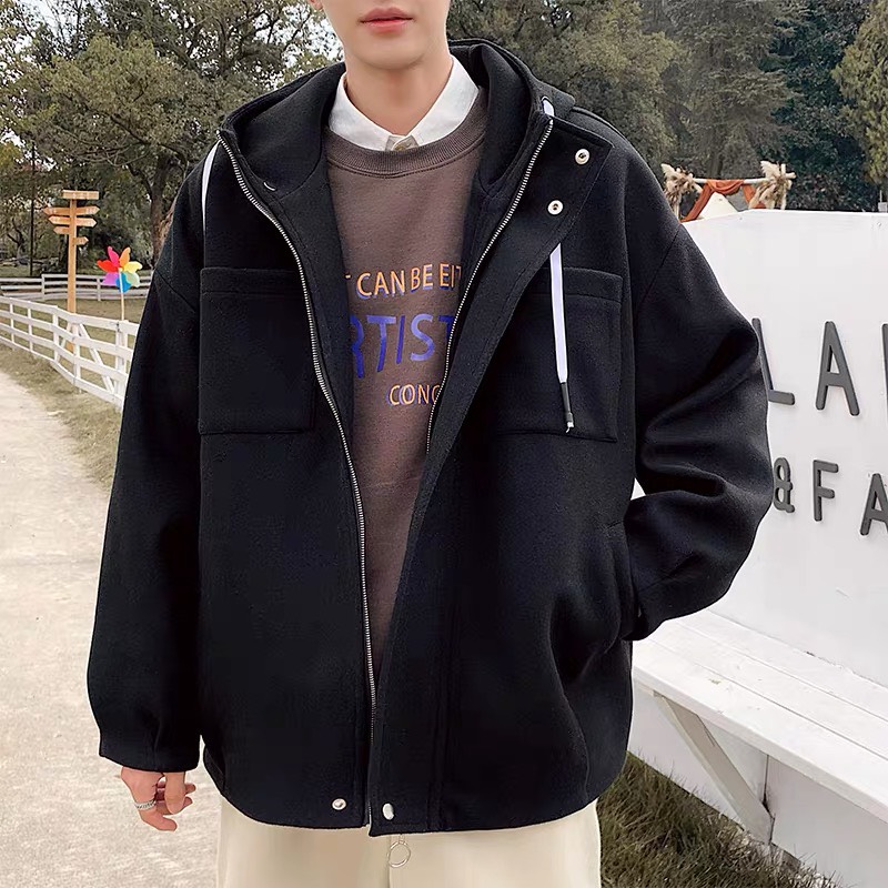 [HCM]ÁO KHOÁC HOODIE PHỐI DÂY KÉO CÓ NÚT TÀ TÚI HỘP ĐỈNH CAO THỜI TRANG HOODIE