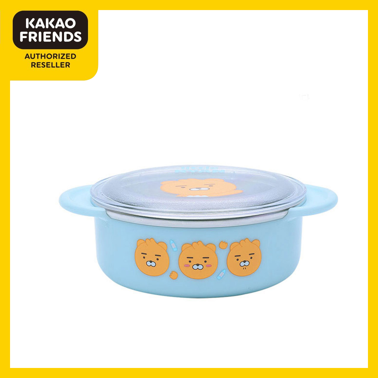 Bát Có Nắp Ryan LI8791 - Kakao Friends - Bát có nắp Ryan đáng yêu, tiện lợi, cute