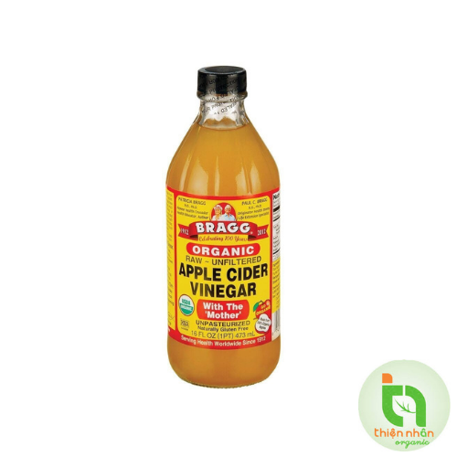 Giấm táo hữu cơ bragg 473ml